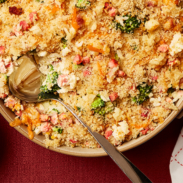 HAM, BROCCOLI AND CHEESE BAKE